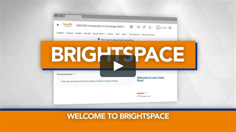 Welcome to Brightspace .